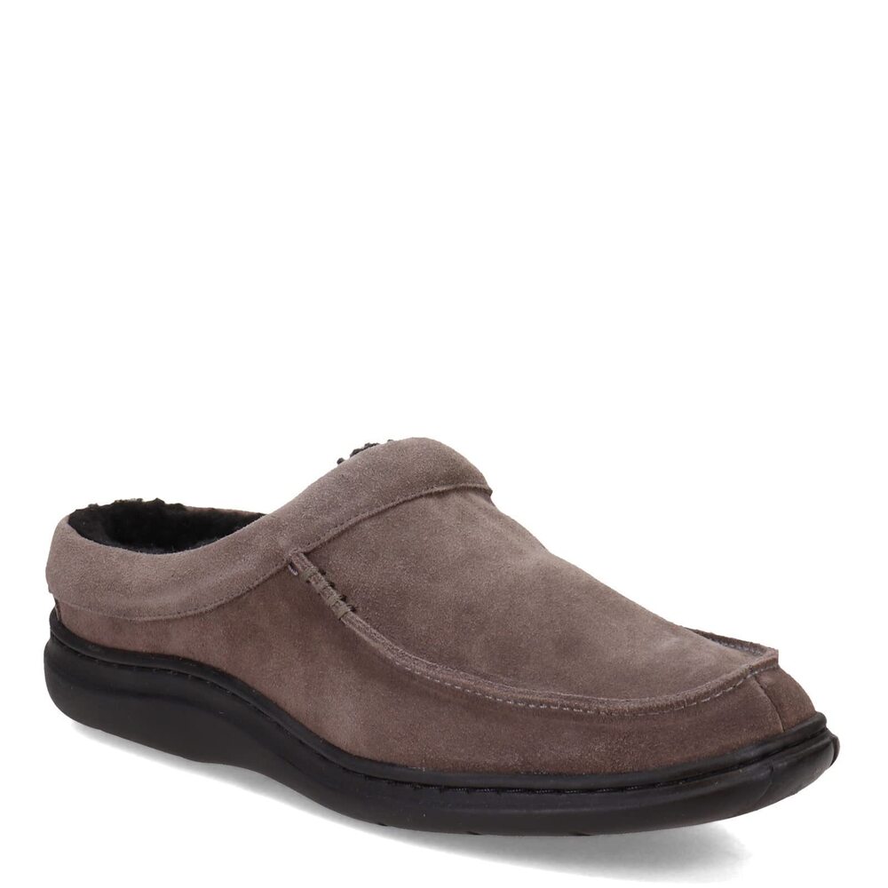 L.B. EVANS MENS EDMONTON SCUFF CASUAL SLIPPERS CASUAL - GREY - SIZE 10 3E